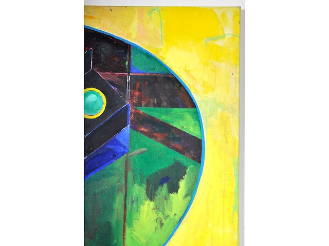 Bob lens - masker espace - olie op doek - 140x200 cm - afbeelding 10 van  12