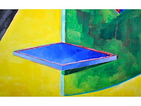 Bob lens - masker espace - olie op doek - 140x200 cm - afbeelding 11 van  12