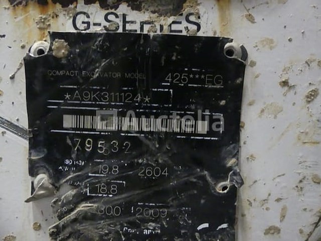 Bobcat 425 eg mini rupsgraafmachine - afbeelding 18 van  27