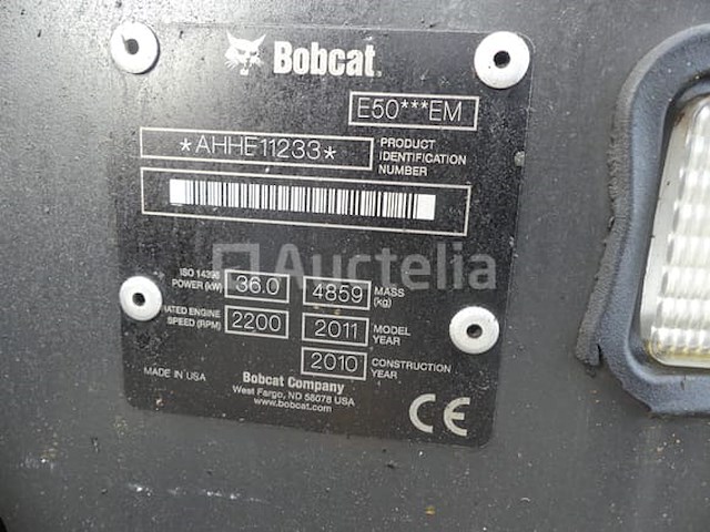 Bobcat e50 rupsgraafmachine - afbeelding 4 van  23