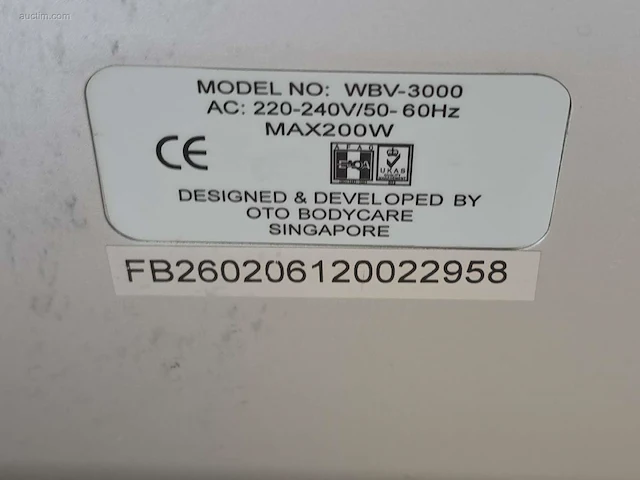 Body vibration machine oto bodycare wbv-3000 - afbeelding 4 van  8
