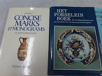 Boeken 3 stuks porseleinen merktekens - afbeelding 2 van  3