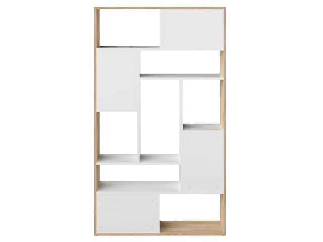 Boekenkast bangkok - eik/wit - afbeelding 6 van  7