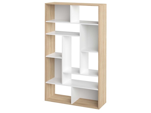 Boekenkast bangkok - eik/wit - afbeelding 2 van  7