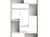 Boekenkast bangkok - eik/wit - afbeelding 3 van  7