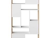 Boekenkast bangkok - eik/wit - afbeelding 6 van  7