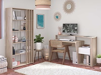Boekenkast bloom-183cm-4 legplanken-japans eikenhout - afbeelding 2 van  10