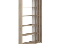 Boekenkast bloom-183cm-4 legplanken-japans eikenhout - afbeelding 1 van  10