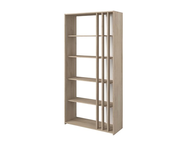 Boekenkast bloom-183cm-4 legplanken-japans eikenhout - afbeelding 3 van  10