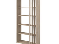 Boekenkast bloom-183cm-4 legplanken-japans eikenhout - afbeelding 3 van  10