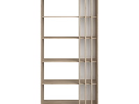 Boekenkast bloom-183cm-4 legplanken-japans eikenhout - afbeelding 4 van  10
