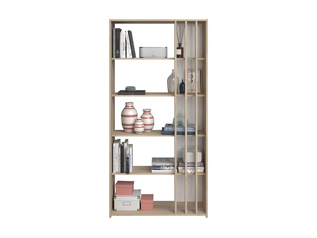 Boekenkast bloom-183cm-4 legplanken-japans eikenhout - afbeelding 5 van  10