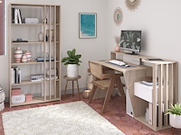 Boekenkast bloom-183cm-4 legplanken-japans eikenhout - afbeelding 8 van  10