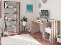 Boekenkast bloom-183cm-4 legplanken-japans eikenhout - afbeelding 9 van  10