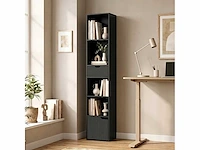 Boekenkast, boekenplank, opbergkast met lade, kast, open vakken