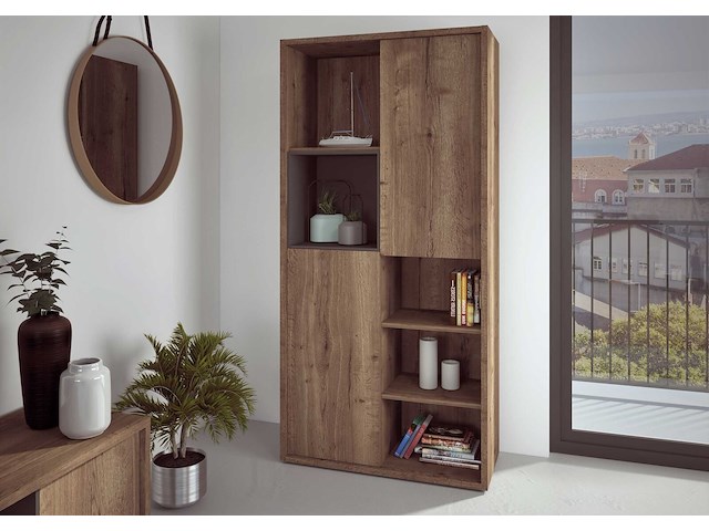 Boekenkast frame - donkere eik - afbeelding 1 van  4