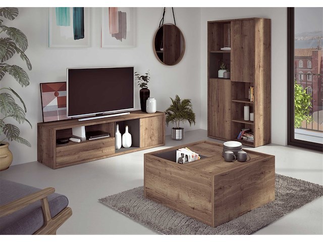 Boekenkast frame - donkere eik - afbeelding 3 van  4