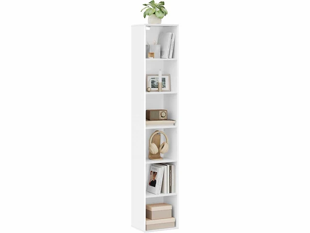 Boekenkast, halfopen hoge kast met 6 compartimenten - afbeelding 5 van  7
