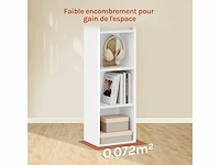 Boekenkast, halfopen hoge kast met 6 compartimenten - afbeelding 6 van  7