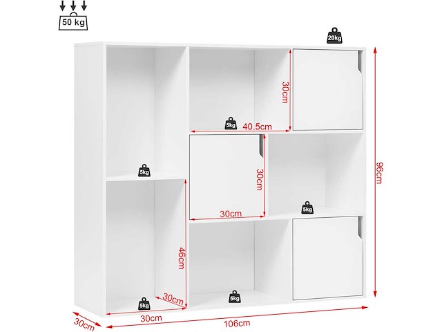 Boekenkast, kubusplank, boekenkast - afbeelding 3 van  3