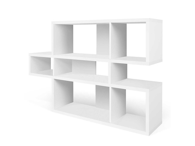 Boekenkast lisbon 1 - wit - afbeelding 2 van  7
