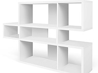 Boekenkast lisbon 1 - wit - afbeelding 2 van  7
