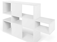 Boekenkast lisbon 1 - wit - afbeelding 6 van  7