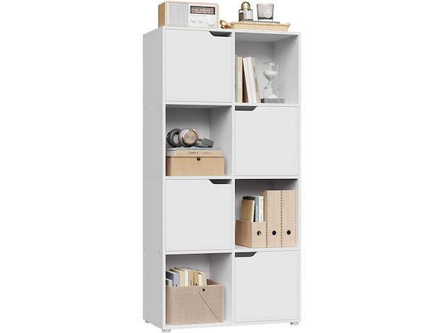 Boekenkast, meubelopslagplank | met 8 kubussen - afbeelding 1 van  4