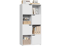 Boekenkast, meubelopslagplank | met 8 kubussen - afbeelding 1 van  4