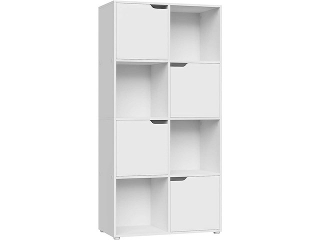 Boekenkast, meubelopslagplank | met 8 kubussen - afbeelding 2 van  4