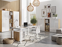 Boekenkast mouna 50cm - eik/wit - afbeelding 2 van  3