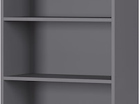 Boekenkast osmond 80cm - grafiet/eik - afbeelding 2 van  4