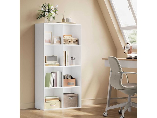 Boekenkast, plank met 8 kluisjes - afbeelding 1 van  3
