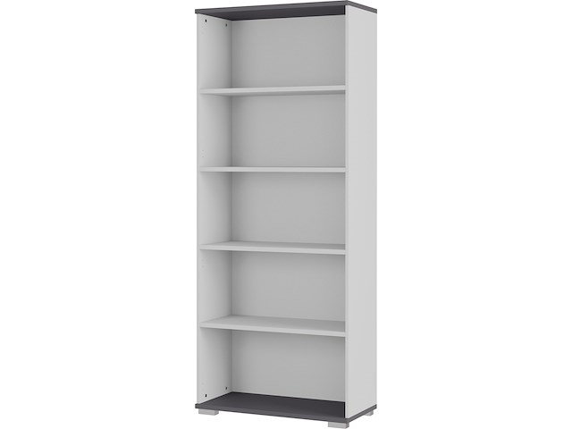 Boekenkast presley 80cm - lichtgrijs - afbeelding 1 van  4
