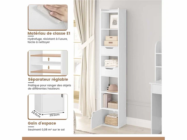 Boekenkast, smalle en hoge plank - afbeelding 4 van  6