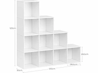 Boekenplank met 10 kubussen - afbeelding 3 van  4
