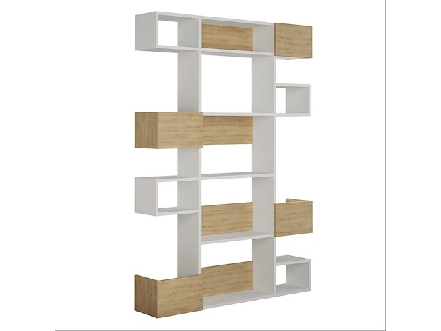 Boekenplank niho - 100% melamine - wit - afbeelding 2 van  3
