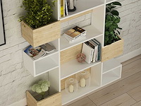 Boekenplank niho - 100% melamine - wit - afbeelding 1 van  3