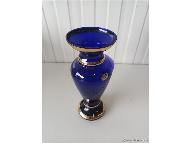 Bohemia kristal vaas - afbeelding 2 van  4