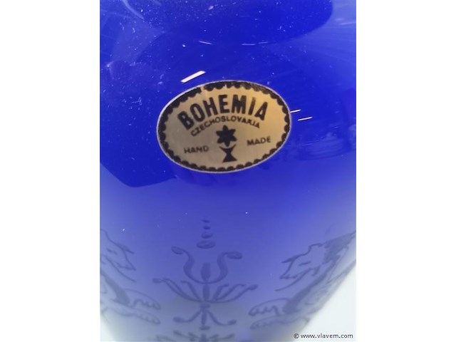 Bohemia kristal vaas - afbeelding 3 van  4