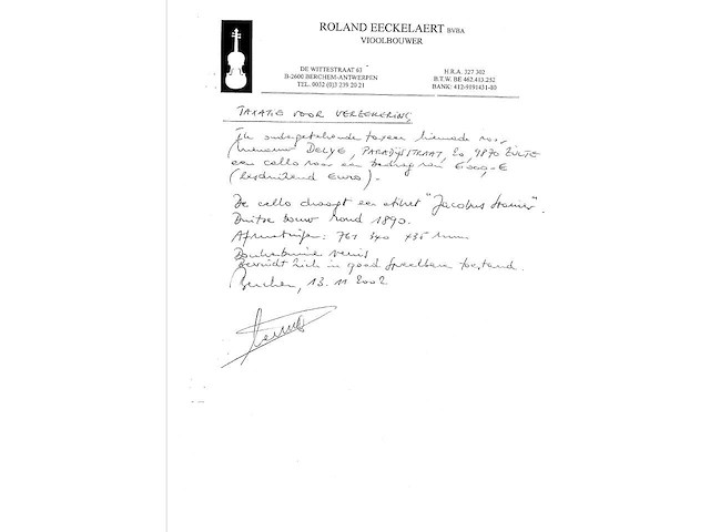 Bohemian cello (ca. 1880) - afbeelding 3 van  11