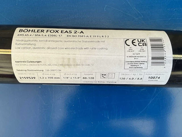 Böhler fox eas 2-a booglassen - afbeelding 1 van  2