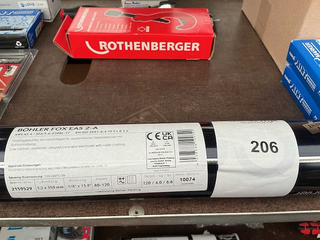 Bohler fox eas 2-a voor 80-120 ampere lasektroden voor booglassen - afbeelding 1 van  1