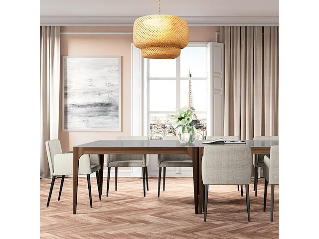 Boho handgemaakte meerlaagse hanglamp - afbeelding 2 van  3