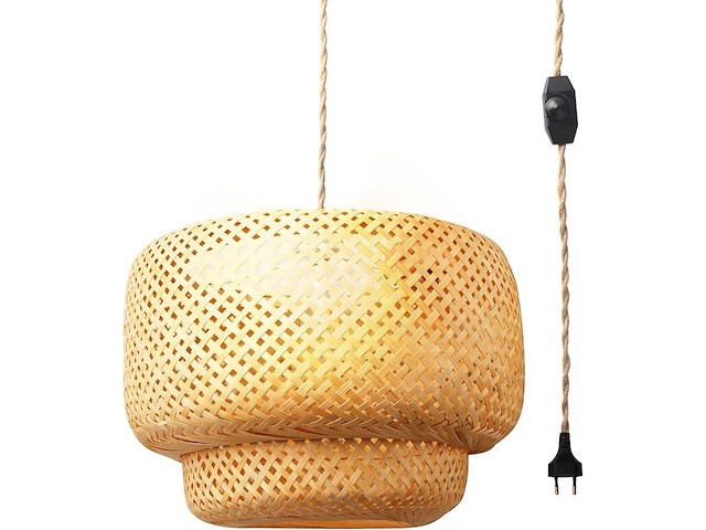Boho handgemaakte meerlaagse hanglamp - afbeelding 1 van  3