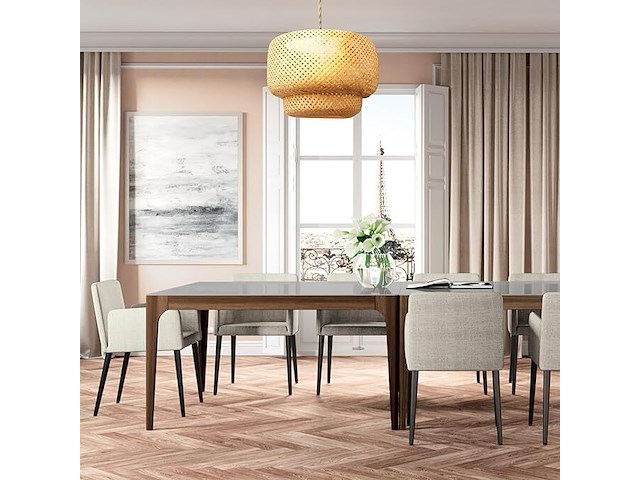 Boho handgemaakte meerlaagse hanglamp - afbeelding 2 van  3