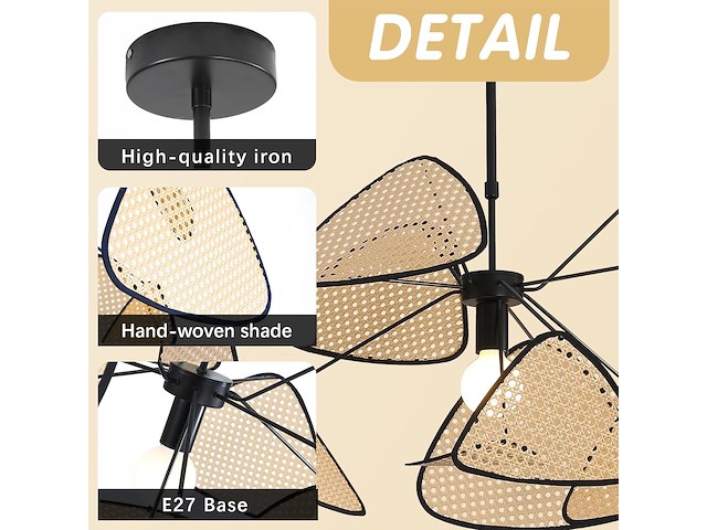 Boho hanglamp - afbeelding 3 van  3