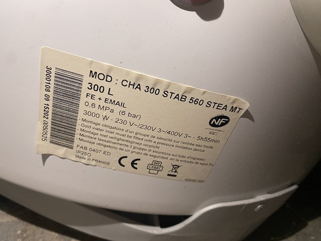 Boiler 300l - afbeelding 3 van  3