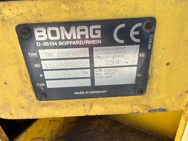Bomag - 2007 - bw120 ad 4 - - afbeelding 8 van  23