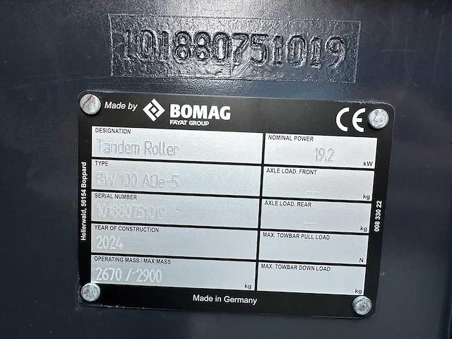 Bomag - 2024 - bw 100 ade-5 - duowals - afbeelding 28 van  34
